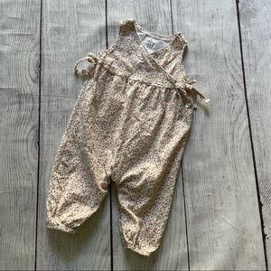Baby Gap Pink and Green Floral Romper size 3-6 months